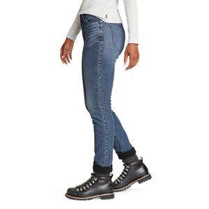 Eddie Bauer Women's Revival High Rise Fleece-Lined Jeans, Size 14 GUC